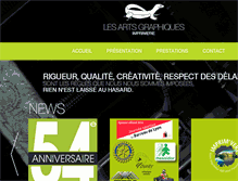 Tablet Screenshot of imprimerie-arts-graphiques.fr